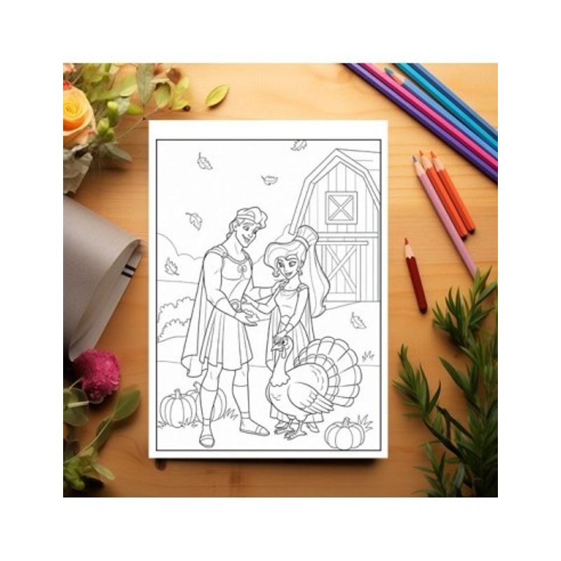 Carti si Birotica - Carti - Carti pentru copii - Carti de colorat - Carte de colorat pentru copii, 50 de ilustratii Printese din Desene - Volumul VI, 106 pagini, A5 - Infinity.ro
