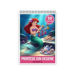 Carti si Birotica - Carti - Carti pentru copii - Carti de colorat - Carte de colorat pentru copii, 50 de ilustratii Printese din Desene - Volumul VI, 106 pagini, A5 - Infinity.ro