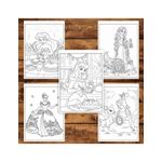 Carti si Birotica - Carti - Carti pentru copii - Carti de colorat - Carte de colorat pentru copii, 50 de ilustratii Printese din Desene - Volumul VI, 106 pagini, A5 - Infinity.ro