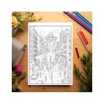 Carti si Birotica - Carti - Carti pentru copii - Carti de colorat - Carte de colorat pentru copii, 50 de ilustratii Supereroi - Volumul III, 106 pagini, A5 - Infinity.ro