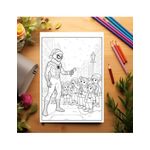 Carti si Birotica - Carti - Carti pentru copii - Carti de colorat - Carte de colorat pentru copii, 50 de ilustratii Supereroi Festivi - Volumul II, 106 pagini, A5 - Infinity.ro