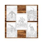Carti si Birotica - Carti - Carti pentru copii - Carti de colorat - Carte de colorat pentru copii, 50 de ilustratii Supereroi - Volumul III, 106 pagini, A5 - Infinity.ro