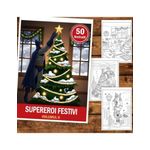 Carti si Birotica - Carti - Carti pentru copii - Carti de colorat - Carte de colorat pentru copii, 50 de ilustratii Supereroi Festivi - Volumul II, 106 pagini, A5 - Infinity.ro