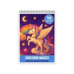 Carti si Birotica - Carti - Carti pentru copii - Carti de colorat - Carte de colorat pentru copii, 50 de ilustratii Unicorni Magici, 106 pagini, A5 - Infinity.ro