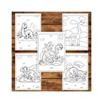 Carti si Birotica - Carti - Carti pentru copii - Carti de colorat - Carte de colorat pentru copii, 50 de ilustratii Taramul Dinozaurilor, 106 pagini, A5 - Infinity.ro