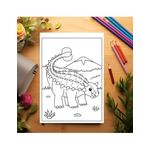 Carti si Birotica - Carti - Carti pentru copii - Carti de colorat - Carte de colorat pentru copii, 50 de ilustratii Taramul Dinozaurilor, 106 pagini, A5 - Infinity.ro
