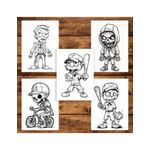 Carti si Birotica - Carti - Carti pentru copii - Carti de colorat - Carte de colorat pentru copii, 50 de ilustratii, Zombie kids - Volumul I, 106 pagini, A5 - Infinity.ro