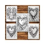 Carti si Birotica - Carti - Carti pentru copii - Carti de colorat - Carte de colorat pentru relaxare si antistres, 25 de ilustratii, Graffiti Heart, 56 pagini, A5 - Infinity.ro