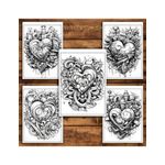 Carti si Birotica - Carti - Carti pentru copii - Carti de colorat - Carte de colorat pentru relaxare si antistres, 25 de ilustratii, Graffiti Heart, 56 pagini, A5 - Infinity.ro