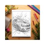 Carti si Birotica - Carti - Carti pentru copii - Carti de colorat - Carte de colorat pentru relaxare si antistres, 25 de ilustratii, Graffiti cu Masini, 56 pagini, A5 - Infinity.ro