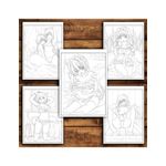 Carti si Birotica - Carti - Carti pentru copii - Carti de colorat - Carte de colorat pentru relaxare si antistres, 30 de ilustratii, Erotic Manga, 66 pagini, A5 - Infinity.ro