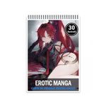 Carti si Birotica - Carti - Carti pentru copii - Carti de colorat - Carte de colorat pentru relaxare si antistres, 30 de ilustratii, Erotic Manga, 66 pagini, A5 - Infinity.ro