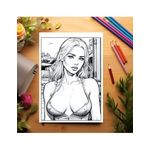 Carti si Birotica - Carti - Carti pentru copii - Carti de colorat - Carte de colorat pentru relaxare si antistres, 30 de ilustratii, Fete Erotice, 66 pagini, A5 - Infinity.ro
