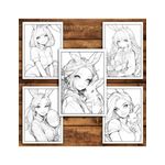 Carti si Birotica - Carti - Carti pentru copii - Carti de colorat - Carte de colorat pentru relaxare si antistres, 30 de ilustratii, Anime Easter Girls, 66 pagini, A5 - Infinity.ro