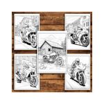 Carti si Birotica - Carti - Carti pentru copii - Carti de colorat - Carte de colorat pentru relaxare si antistres, 35 de ilustratii, Motociclete, 76 pagini, A5 - Infinity.ro