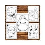 Carti si Birotica - Carti - Carti pentru copii - Carti de colorat - Carte de colorat pentru relaxare si antistres, 30 de ilustratii, Pokemon, 66 pagini, A5 - Infinity.ro