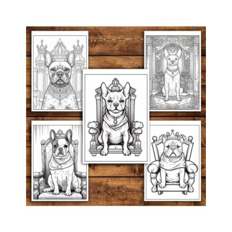 Carti si Birotica - Carti - Carti pentru copii - Carti de colorat - Carte de colorat pentru relaxare si antistres, 38 de ilustratii, Majestic Dogs, 82 pagini, A5 - Infinity.ro