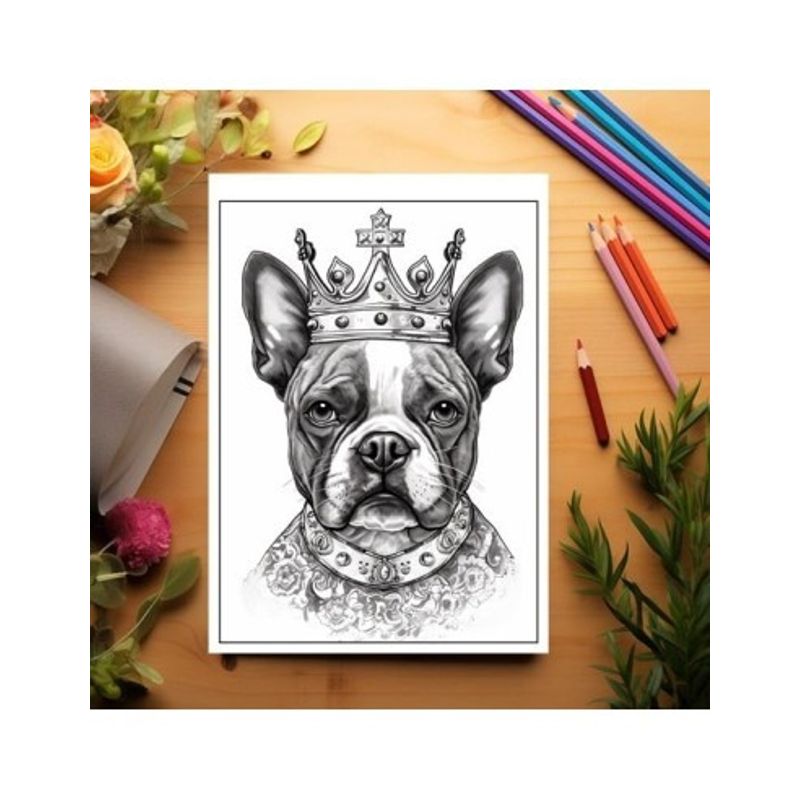 Carti si Birotica - Carti - Carti pentru copii - Carti de colorat - Carte de colorat pentru relaxare si antistres, 38 de ilustratii, Majestic Dogs, 82 pagini, A5 - Infinity.ro