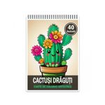 Carti si Birotica - Carti - Carti pentru copii - Carti de colorat - Carte de colorat pentru relaxare si antistres, 40 de ilustratii, Cactusi Draguti, 96 pagini, A5 - Infinity.ro