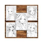 Carti si Birotica - Carti - Carti pentru copii - Carti de colorat - Carte de colorat pentru relaxare si antistres, 40 de ilustratii, Anime Butterfly Girls, 86 pagini, A5 - Infinity.ro