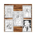 Carti si Birotica - Carti - Carti pentru copii - Carti de colorat - Carte de colorat pentru relaxare si antistres, 40 de ilustratii, Cosmaruri - Volumul II, 86 pagini, A5 - Infinity.ro