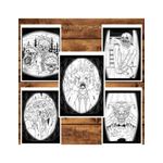 Carti si Birotica - Carti - Carti pentru copii - Carti de colorat - Carte de colorat pentru relaxare si antistres, 40 de ilustratii, Cosmaruri - Volumul I, 86 pagini, A5 - Infinity.ro