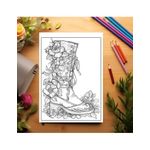 Carti si Birotica - Carti - Carti pentru copii - Carti de colorat - Carte de colorat pentru relaxare si antistres, 40 de ilustratii, Cizme cu Flori, 86 pagini, A5 - Infinity.ro