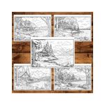 Carti si Birotica - Carti - Carti pentru copii - Carti de colorat - Carte de colorat pentru relaxare si antistres, 40 de ilustratii, Casute la Lac, 86 pagini, A5 - Infinity.ro