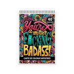 Carti si Birotica - Carti - Carti pentru copii - Carti de colorat - Carte de colorat pentru relaxare si antistres, 40 de ilustratii, F cking Badass, 86 pagini, A5 - Infinity.ro