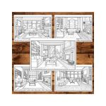 Carti si Birotica - Carti - Carti pentru copii - Carti de colorat - Carte de colorat pentru relaxare si antistres, 40 de ilustratii, Design Interior, 86 pagini, A5 - Infinity.ro