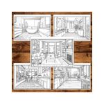 Carti si Birotica - Carti - Carti pentru copii - Carti de colorat - Carte de colorat pentru relaxare si antistres, 40 de ilustratii, Design Interior, 86 pagini, A5 - Infinity.ro