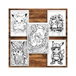 Carti si Birotica - Carti - Carti pentru copii - Carti de colorat - Carte de colorat pentru relaxare si antistres, 40 de ilustratii, Graffiti Pokemon, 86 pagini, A5 - Infinity.ro