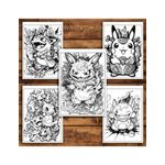 Carti si Birotica - Carti - Carti pentru copii - Carti de colorat - Carte de colorat pentru relaxare si antistres, 40 de ilustratii, Graffiti Pokemon, 86 pagini, A5 - Infinity.ro