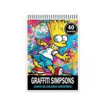 Carti si Birotica - Carti - Carti pentru copii - Carti de colorat - Carte de colorat pentru relaxare si antistres, 40 de ilustratii, Graffiti Simpsons, 86 pagini, A5 - Infinity.ro