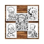 Carti si Birotica - Carti - Carti pentru copii - Carti de colorat - Carte de colorat pentru relaxare si antistres, 40 de ilustratii, Graffiti Simpsons, 86 pagini, A5 - Infinity.ro