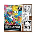 Carti si Birotica - Carti - Carti pentru copii - Carti de colorat - Carte de colorat pentru relaxare si antistres, 40 de ilustratii, Graffiti Simpsons, 86 pagini, A5 - Infinity.ro