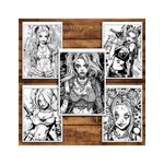 Carti si Birotica - Carti - Carti pentru copii - Carti de colorat - Carte de colorat pentru relaxare si antistres, 40 de ilustratii, Harley Quinn, 86 pagini, A5 - Infinity.ro