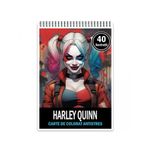 Carti si Birotica - Carti - Carti pentru copii - Carti de colorat - Carte de colorat pentru relaxare si antistres, 40 de ilustratii, Harley Quinn, 86 pagini, A5 - Infinity.ro