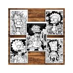 Carti si Birotica - Carti - Carti pentru copii - Carti de colorat - Carte de colorat pentru relaxare si antistres, 40 de ilustratii, Graffiti Simpsons, 86 pagini, A5 - Infinity.ro