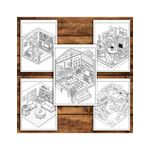 Carti si Birotica - Carti - Carti pentru copii - Carti de colorat - Carte de colorat pentru relaxare si antistres, 40 de ilustratii, Pocket House, 86 pagini, A5 - Infinity.ro