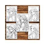 Carti si Birotica - Carti - Carti pentru copii - Carti de colorat - Carte de colorat pentru relaxare si antistres, 45 de ilustratii, Anime Farmer Girls, 96 pagini, A5 - Infinity.ro