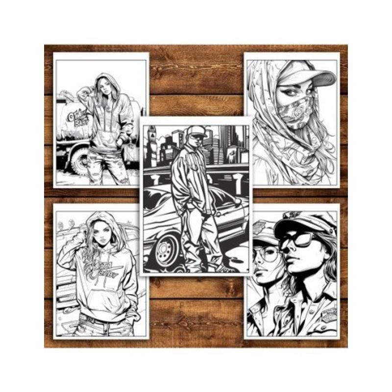 Carti si Birotica - Carti - Carti pentru copii - Carti de colorat - Carte de colorat pentru relaxare si antistres, 44 de ilustratii, GTA, 94 pagini, A5 - Infinity.ro