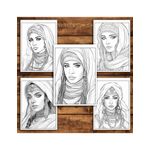 Carti si Birotica - Carti - Carti pentru copii - Carti de colorat - Carte de colorat pentru relaxare si antistres, 45 de ilustratii, Femei Orientale, 96 pagini, A5 - Infinity.ro