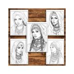 Carti si Birotica - Carti - Carti pentru copii - Carti de colorat - Carte de colorat pentru relaxare si antistres, 45 de ilustratii, Femei Orientale, 96 pagini, A5 - Infinity.ro
