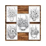 Carti si Birotica - Carti - Carti pentru copii - Carti de colorat - Carte de colorat pentru relaxare si antistres, 45 de ilustratii, Flori Boho, 96 pagini, A5 - Infinity.ro