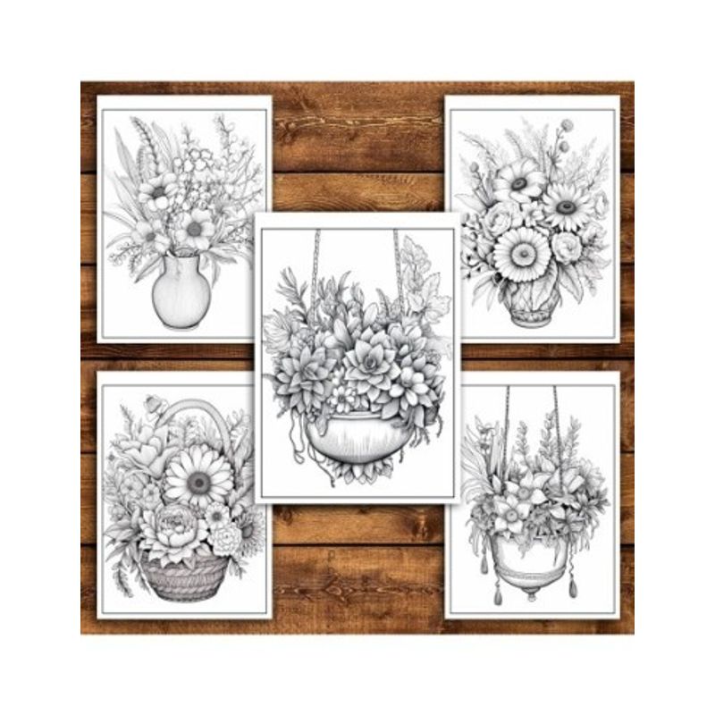 Carti si Birotica - Carti - Carti pentru copii - Carti de colorat - Carte de colorat pentru relaxare si antistres, 45 de ilustratii, Flori Boho, 96 pagini, A5 - Infinity.ro