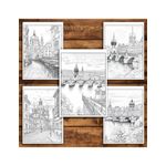 Carti si Birotica - Carti - Carti pentru copii - Carti de colorat - Carte de colorat pentru relaxare si antistres, 45 de ilustratii, Praga, 96 pagini, A5 - Infinity.ro