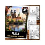 Carti si Birotica - Carti - Carti pentru copii - Carti de colorat - Carte de colorat pentru relaxare si antistres, 45 de ilustratii, Praga, 96 pagini, A5 - Infinity.ro