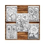 Carti si Birotica - Carti - Carti pentru copii - Carti de colorat - Carte de colorat pentru relaxare si antistres, 45 de ilustratii, Vitralii cu Flori, 96 pagini, A5 - Infinity.ro