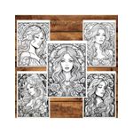 Carti si Birotica - Carti - Carti pentru copii - Carti de colorat - Carte de colorat pentru relaxare si antistres, 45 de ilustratii, Vitralii cu fete, 96 pagini, A5 - Infinity.ro